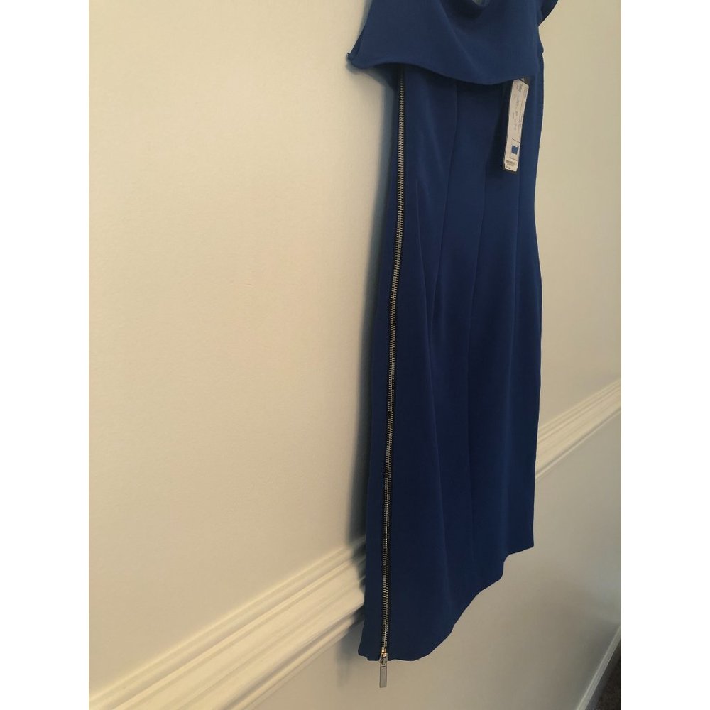 NWT Cartise One-Shoulder Royal Blue Cocktail Dress | Size 6 - Picture 6 of 10